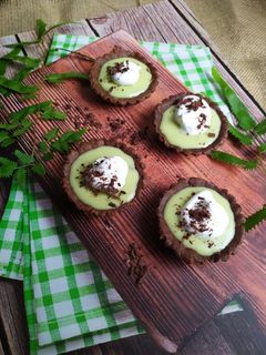 Foto resep Coklat Matcha Cream Tarts