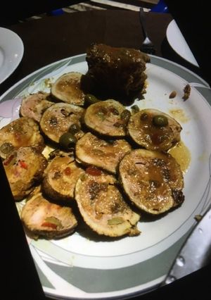 Una foto de Lomo de cerdo relleno con 3 carnes