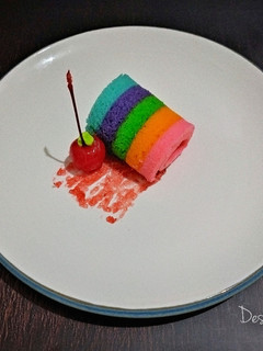 Foto resep Mini Rainbow Roll Cake