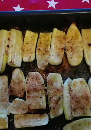 Una foto de Calabacines al horno! (Al limón)