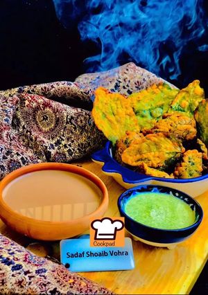 A picture of Palak pakora.