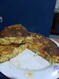 Tortilla de coliflor. Deliciosa! 😋