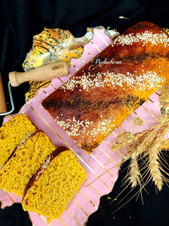 عکسی از دستور نان پنبه ای کدوحلوایی (بدون فر)