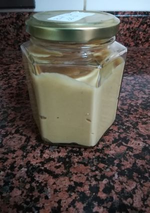 Una foto de Mantequilla de maní casera