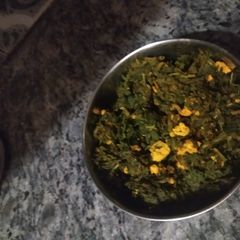 A picture of Methi ki bhuji.
