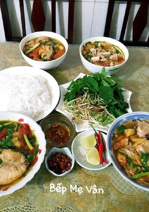Hình của món Bún cá cờ.