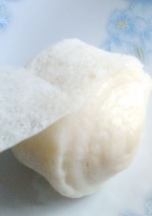 Hình của món Bánh bao sữa chay.