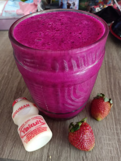 Foto resep Jus Buah Naga Yakult