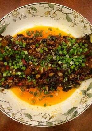 A picture of [Rapid microwave roast eggplant.