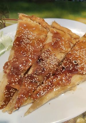 صورة لوصفة سبايا بالعسل وحبة البركه