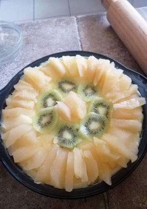 Una foto de Tartaleta manzana y kiwi