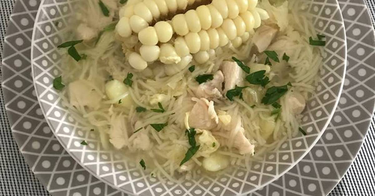 Sopa cabello de ángel y verduras 158 recetas caseras Cookpad