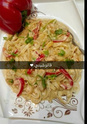 صورة لوصفة طريقة عمل مكرونة الفريدو الايطالية بالربيان