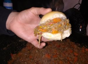 Una foto de Sandwiches de carne desmechada