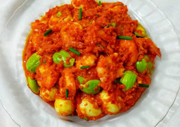 Resep Balado Telur Udang Pete🍱 yang Lezat Sekali