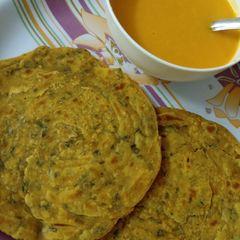 A picture of Mint lachha Paratha.