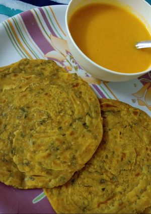 A picture of Mint lachha Paratha.