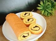 Gambar bolu gulung blueberry