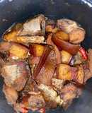 Cá đồng kho nồi cơm điện