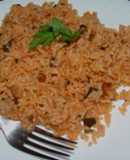 Arroz con jurel y salsa de tomate 🍅