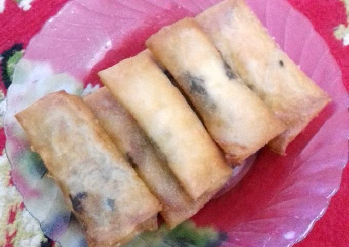 Cara Membuat Lumpia pisang coklat keju simple Ekonomis Untuk Dijual