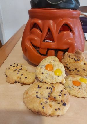 Una foto de 🥕🎃Galletitas de zanahoria versión Halloween 🎃 🥕