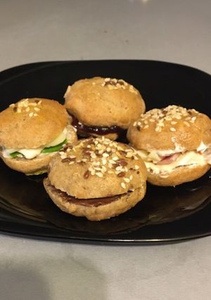O poză a rețetei Mini hamburger integrali.