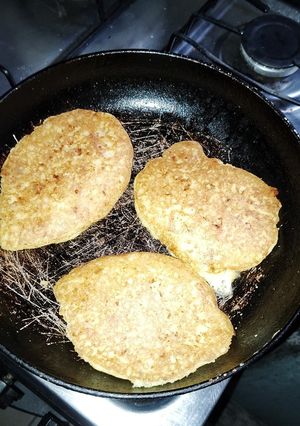 Una foto de Panquekas saladas de polenta 🤪🤤
