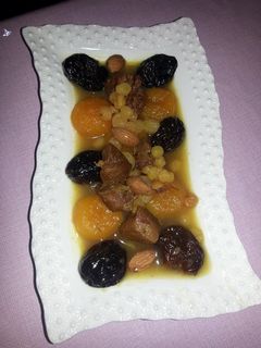 صورة لوصفة طاجين لحم الحلو