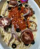 Espaguetis con anchoas