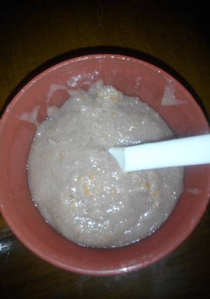 Foto resep Mpasi 7M+ bubur merah daging kentang tomat
