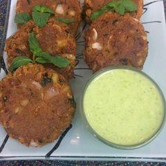 A picture of Rajma Galouti kebab.