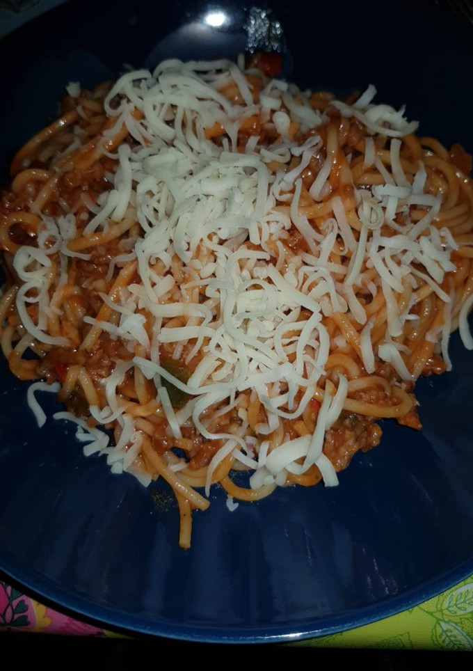 Una foto de Espaguettis a la bibiana