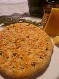 Focaccia com Parmesão na AirFryer