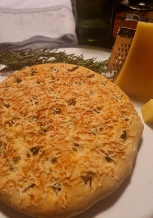 Foto de Focaccia com Parmesão na AirFryer