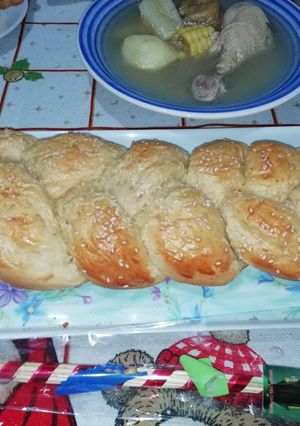 Una foto de Pan trenza súper blandito ❤ 😉🥖