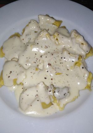 Una foto de Tortellini di funghi a la gorgonzola