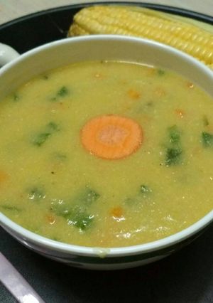 A picture of Sweet corn soup.