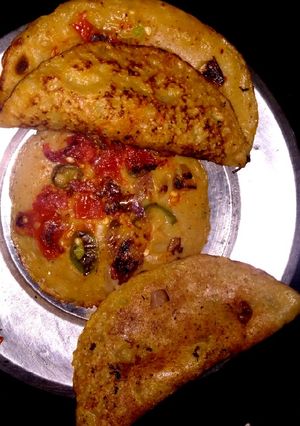 A picture of Wheat Chilla.