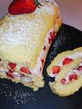 Rotolo di pasta biscotto con crema al mascarpone e fragole🍓
