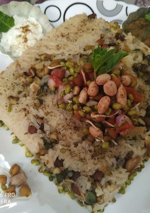 A picture of Sprout khichdi.
