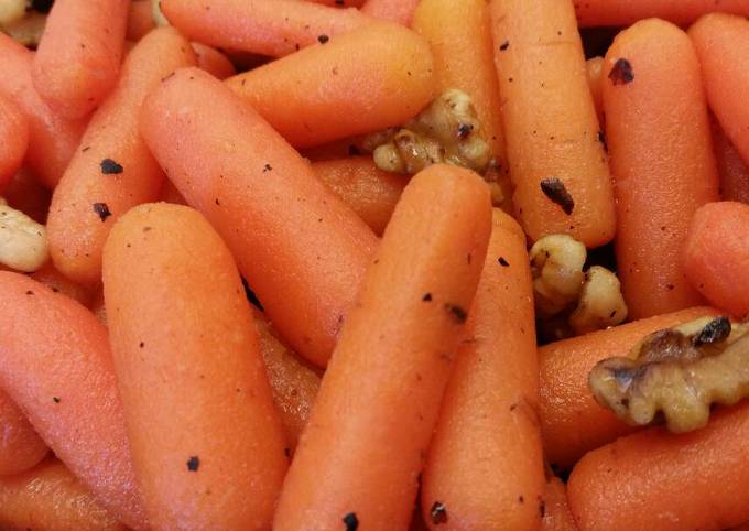 Honey Carrots w/ Toasted Walnuts