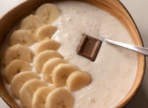 Hình của món Yến mạch qua đêm overnight oats eatclean.