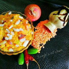 A picture of Mashed Masoor dal.