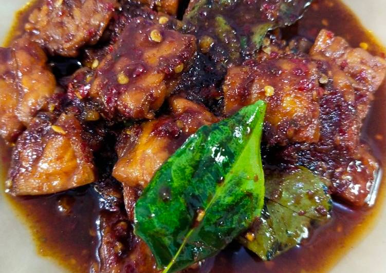 Cara meracik Tempe Kecap Pedas Manis (vegan) Anti Gagal