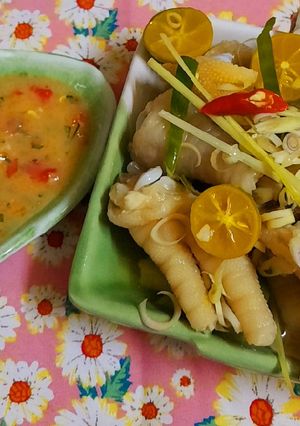 Hình của món Chân gà sả tắc.