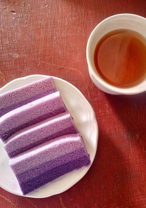 Foto resep Lapis talas gluten free putih telur
