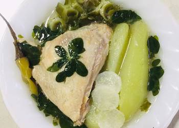 How to Prepare Appetizing Chicken in Ginger Broth with Chayote and Moringa  Filipino Tinola with more Veggies