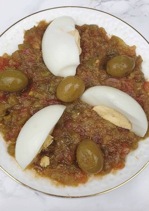 Une photo de Salade de poivrons piquante
