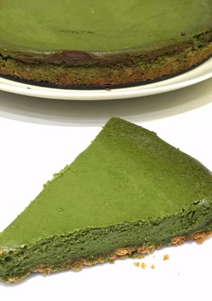 Foto principal de Pastel de queso con té Matcha